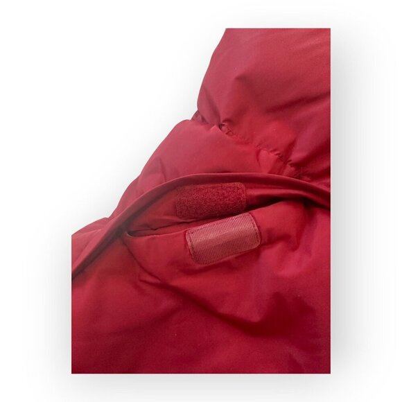 Lands End Men's Large Down Puffer Vest, Quilted Snap/Full Zip 600 Fill. Red - Picture 8 of 11